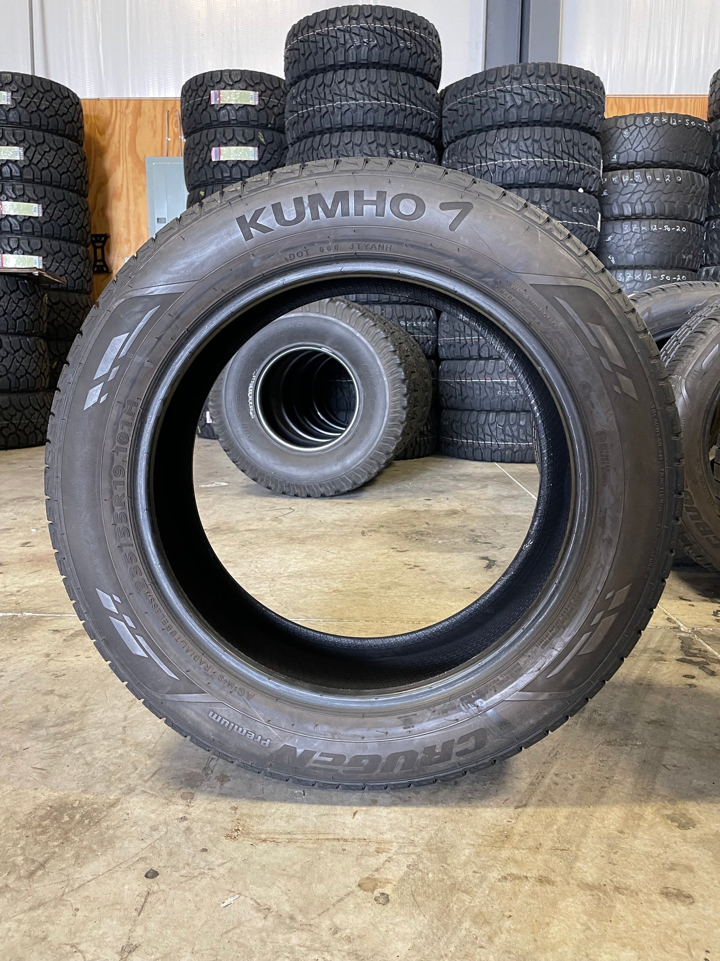 SET OF 3 235/55R19 Kumho Crugen Premium 101 H SL - Premium Used Tires