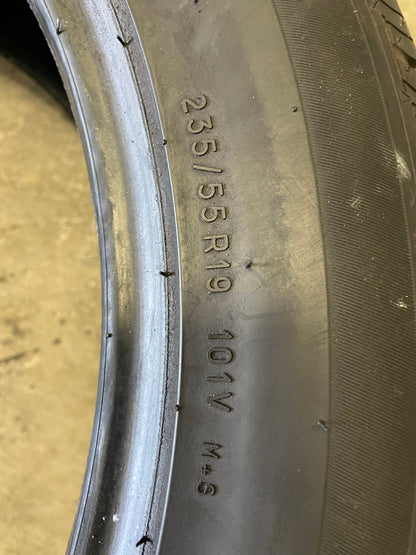 SET OF 2 235/55R19 Uniroyal Tiger Paw Touring A/S 101 V SL - Premium Used Tires