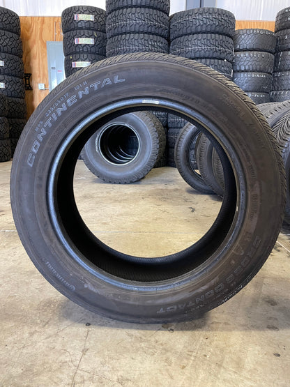 SET OF 4 235/55R19 Continental Crosscontact LX Sport 101 H SL - Used Tires