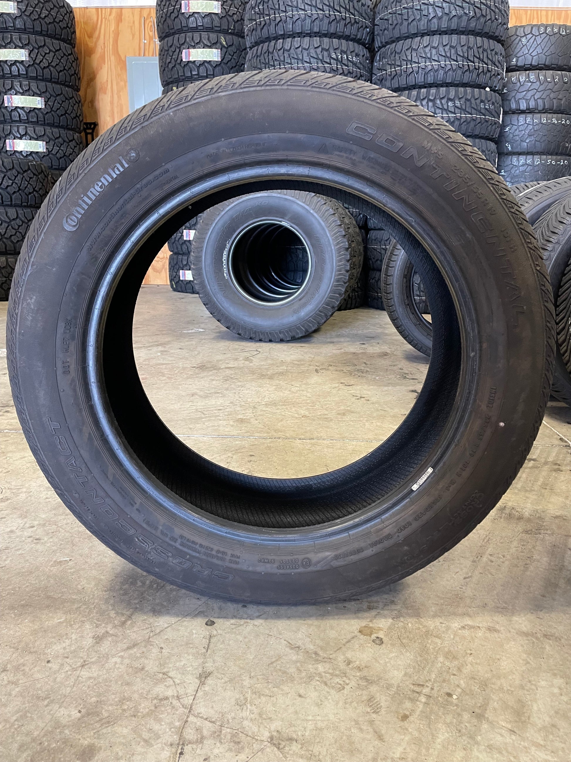 SET OF 4 235/55R19 Continental Crosscontact LX Sport 101 H SL - Used Tires