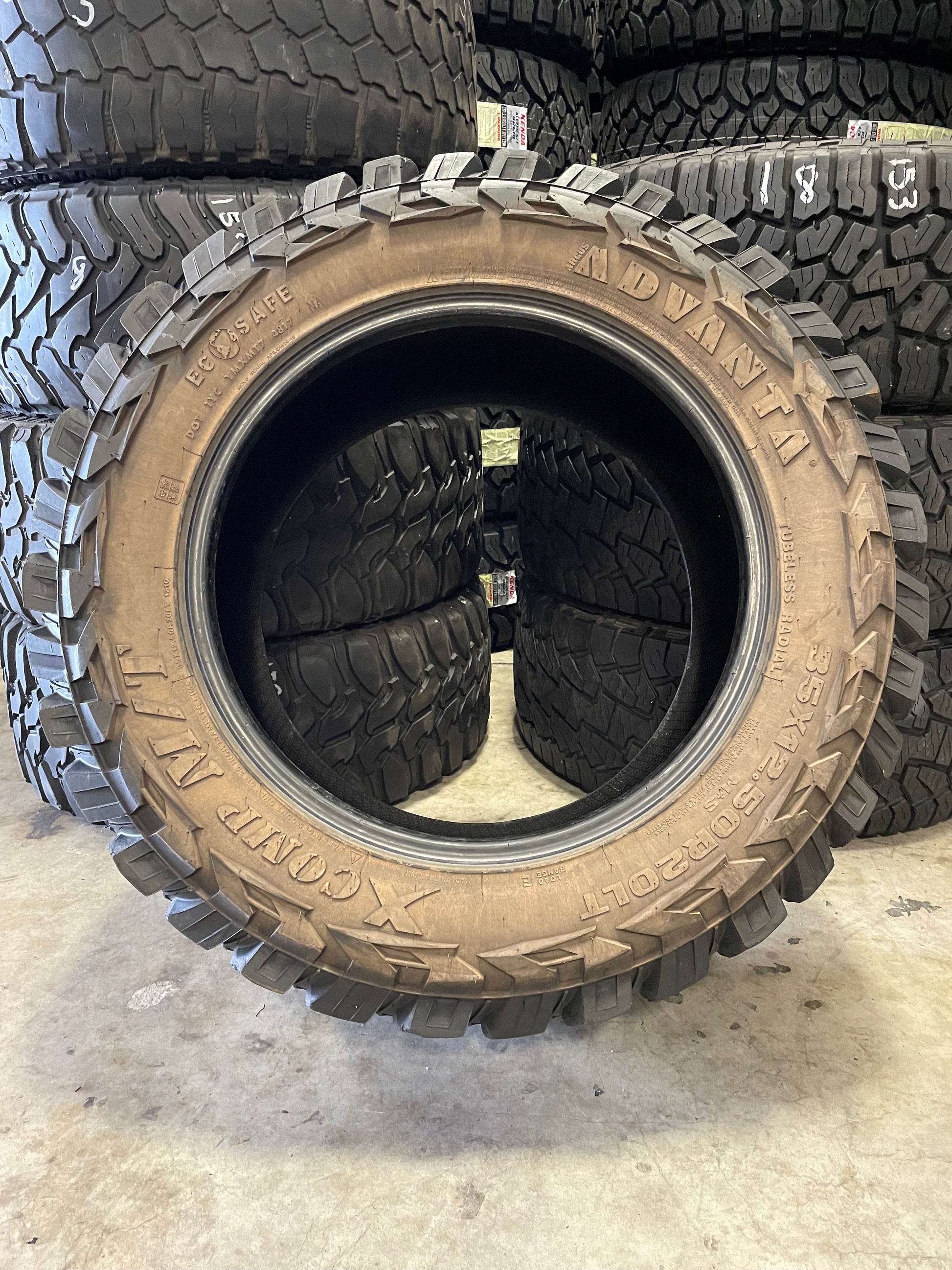 SINGLE 35x12.50R20 Advanta Xcomp M/T 121Q E - Used Tires