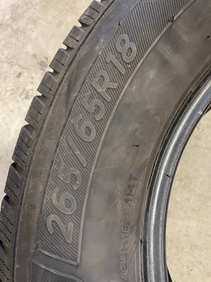 SINGLE 265/65R18 Michelin Defender LTX 114 T SL - Used Tires