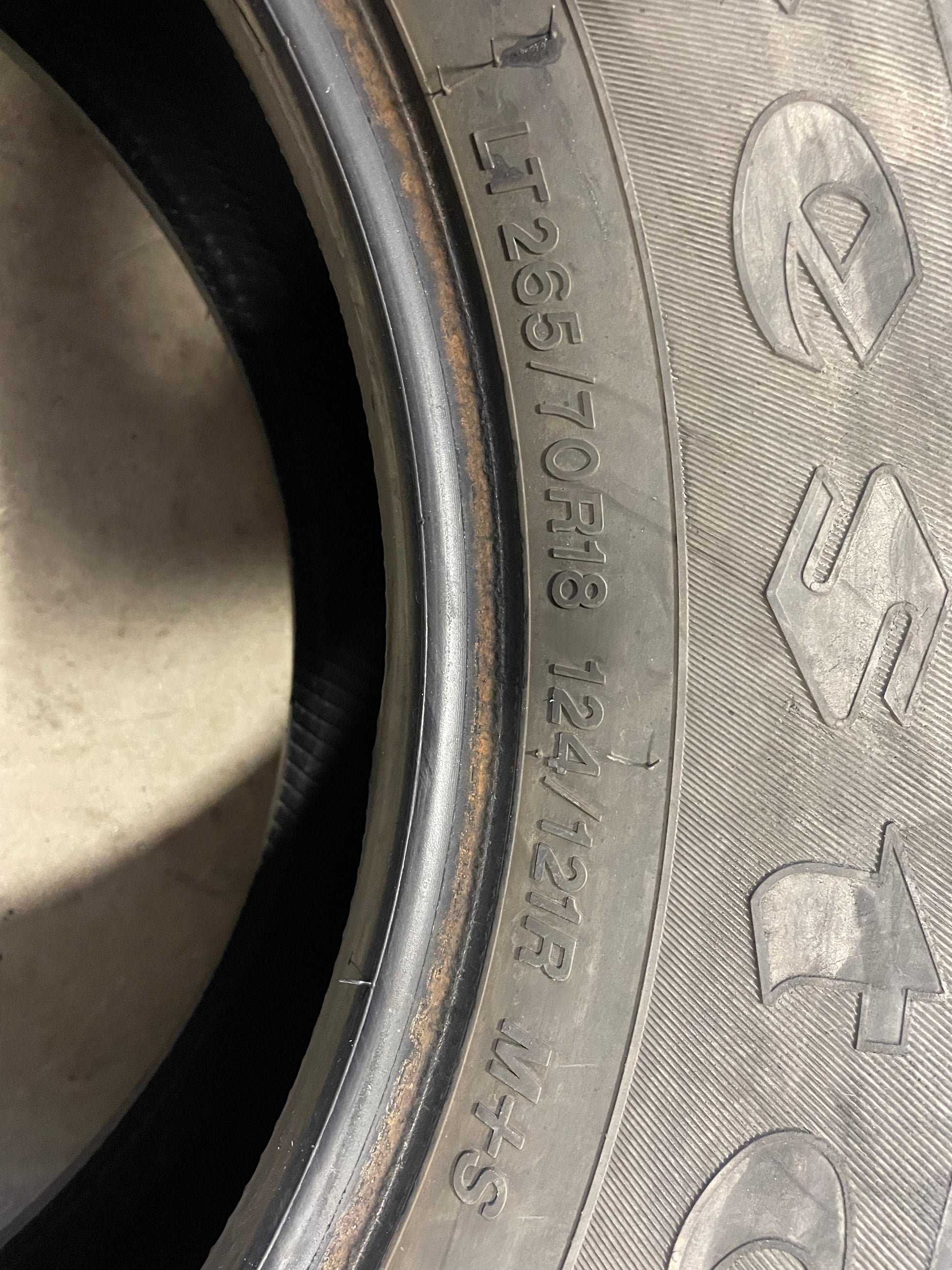 SINGLE 265/70R18 Firestone Transforce AT2 124/121 R E - Used Tires