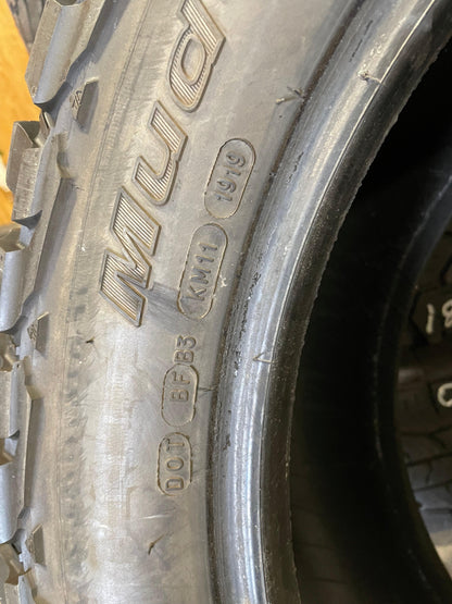 SET OF 2 295/55R20 BFGoodrich Mud-terrain T/A 126/120Q E - Used Tires