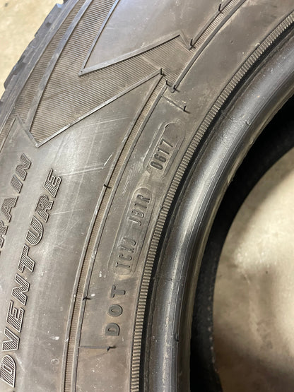 SINGLE 255/70R18 Goodyear Wrangler all-terrain adventure 113 T SL - Used Tires
