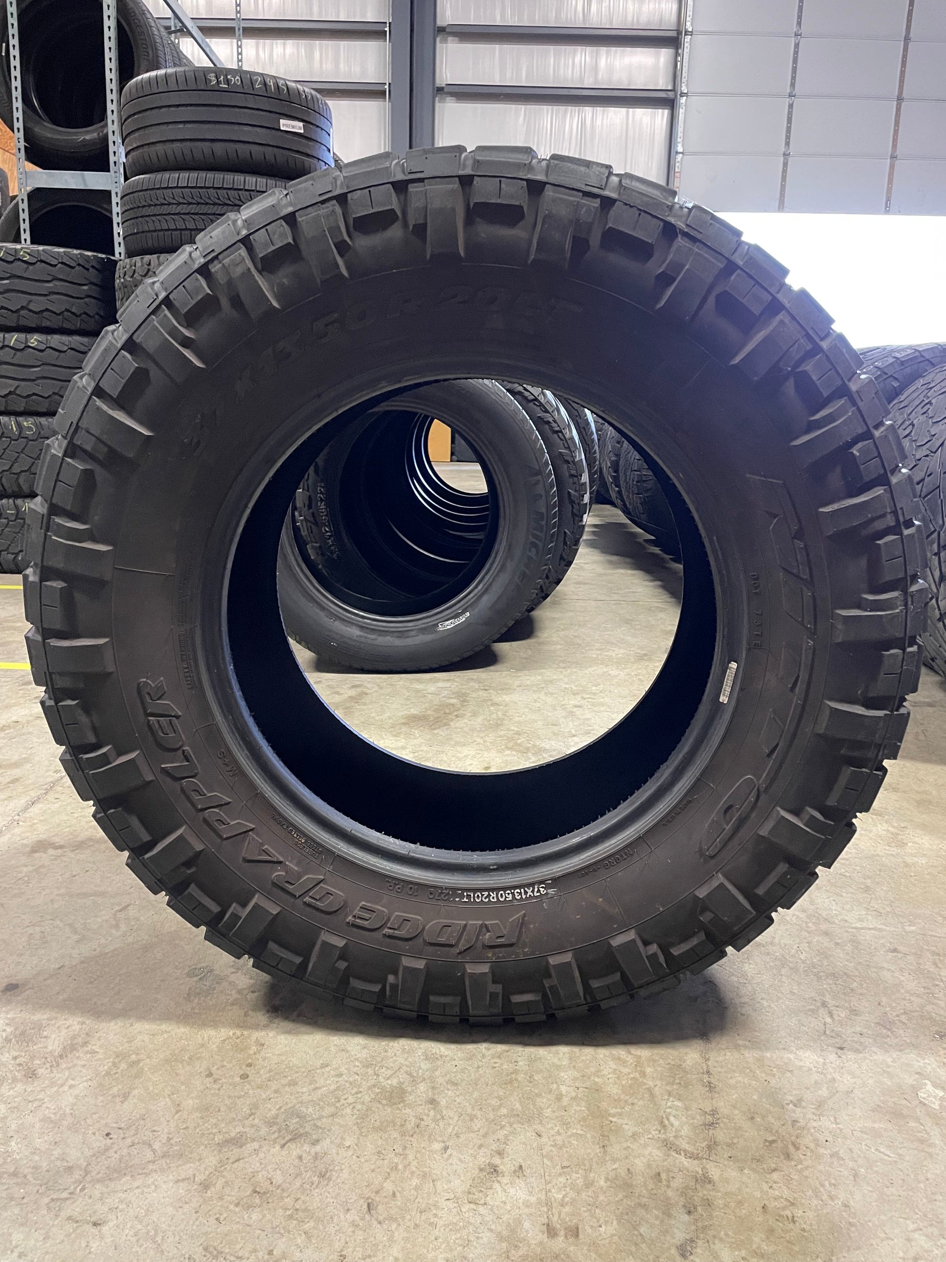 SET OF 2 37X13.50R20 Nitto Ridge Grappler 127 Q E - Used Tires