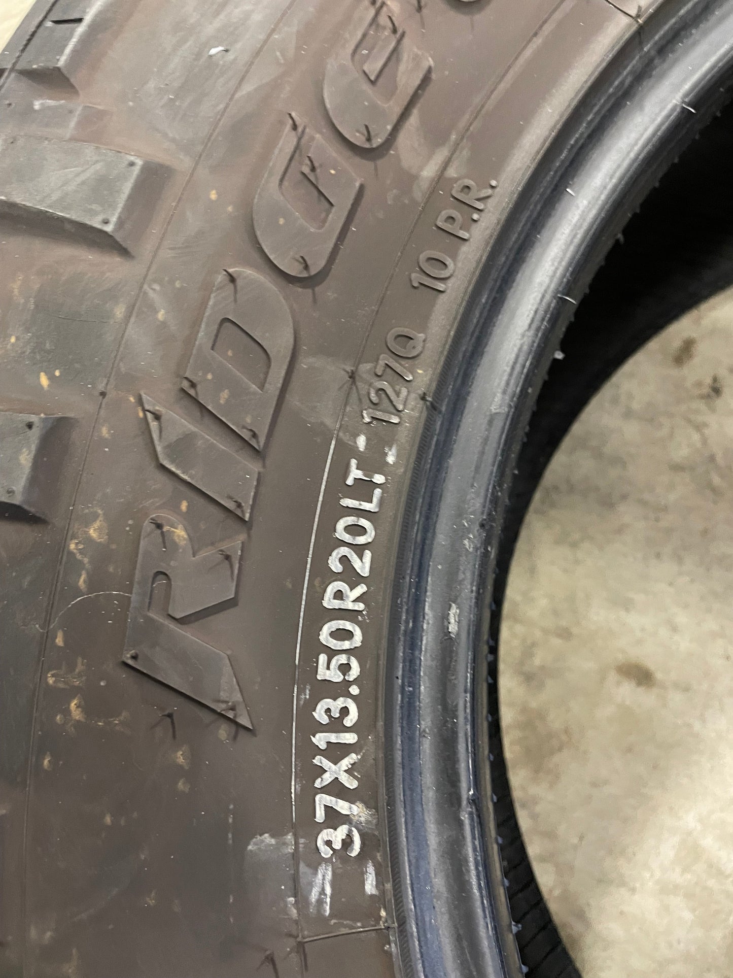 SET OF 2 37X13.50R20 Nitto Ridge Grappler 127 Q E - Used Tires