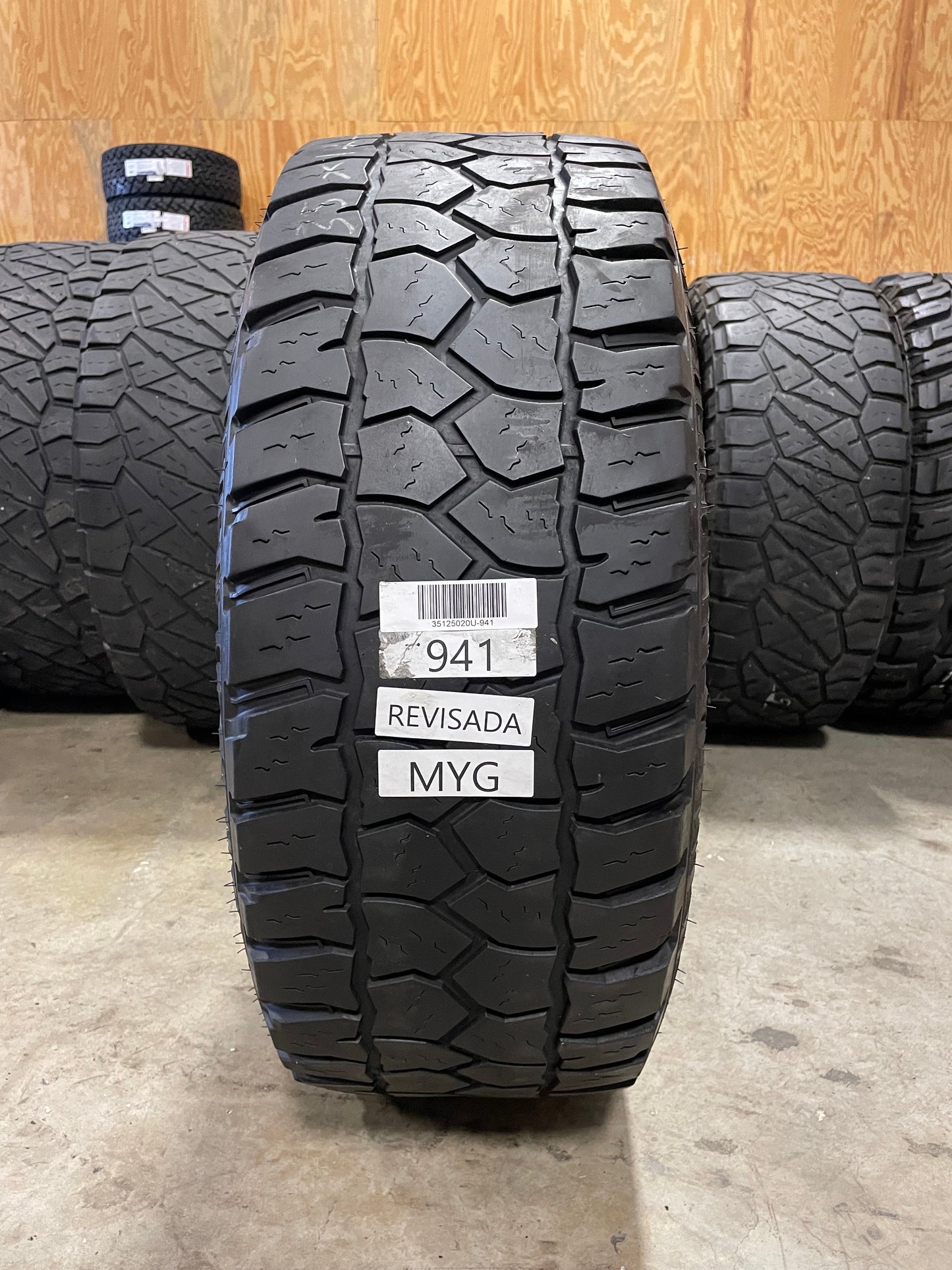 SINGLE 35X12.50R20 Hercules Terra Trac T/G Max 121 Q E - Used Tires