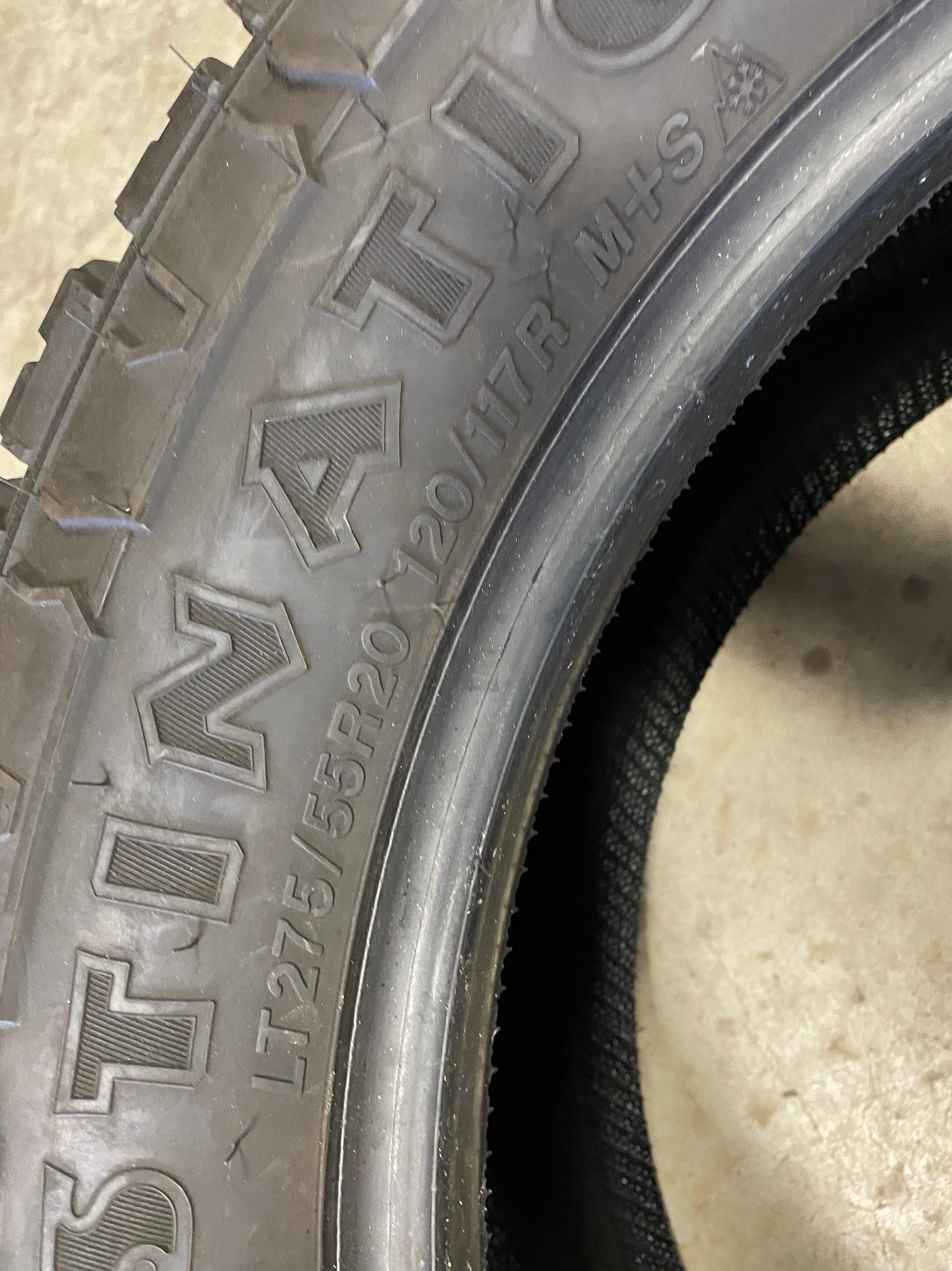 SET OF 2 275/55R20 Firestone Destination X/T 120/117 R E - Used Tires