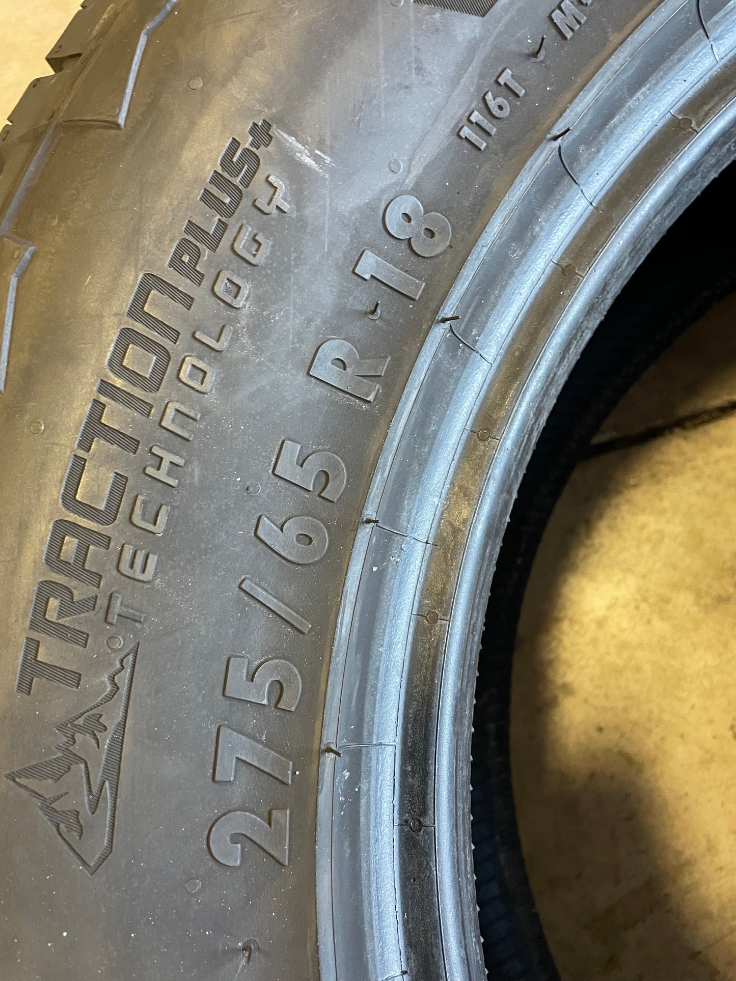 SINGLE 275/65R18 Continental Terrain Contact 116 T SL - Premium Used Tires