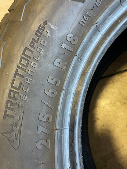 SINGLE 275/65R18 Continental Terrain Contact 116 T SL - Premium Used Tires