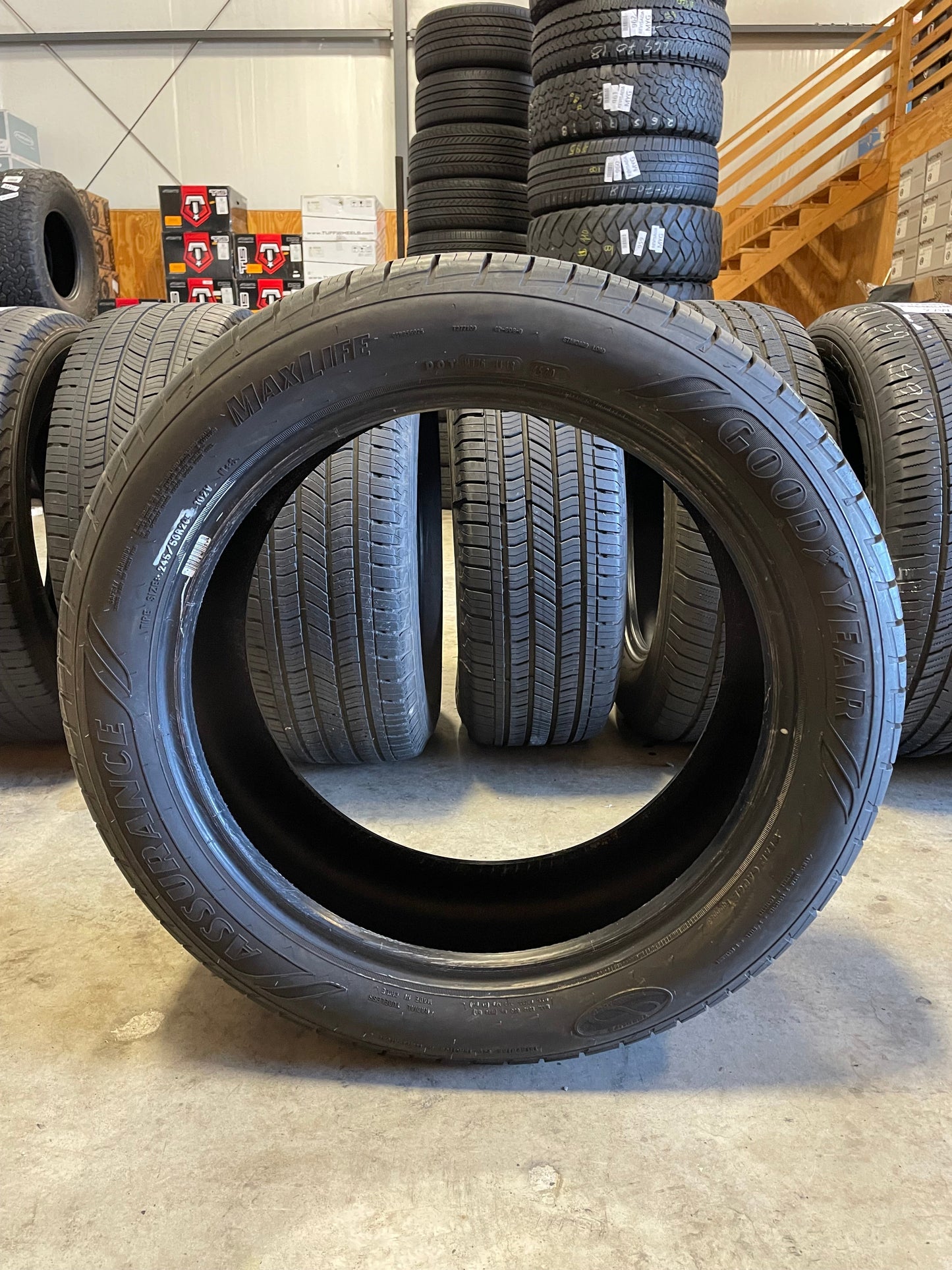 SINGLE 245/50R20 Goodyear Assurance Max Life 102 SL - Premium Used Tires