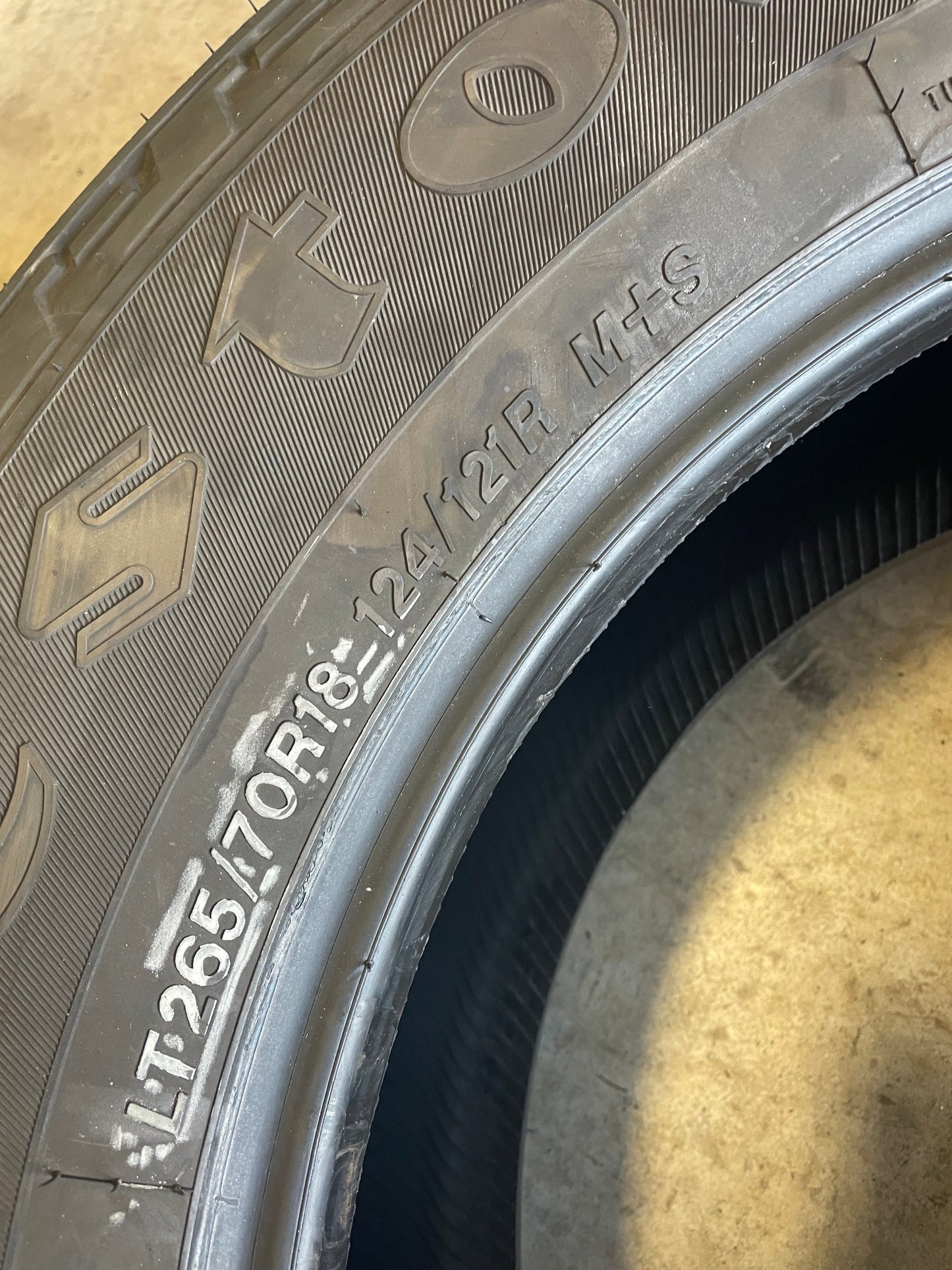 SINGLE 265/70R18 Firestone Transforce AT2 124/121 R E - Used Tires