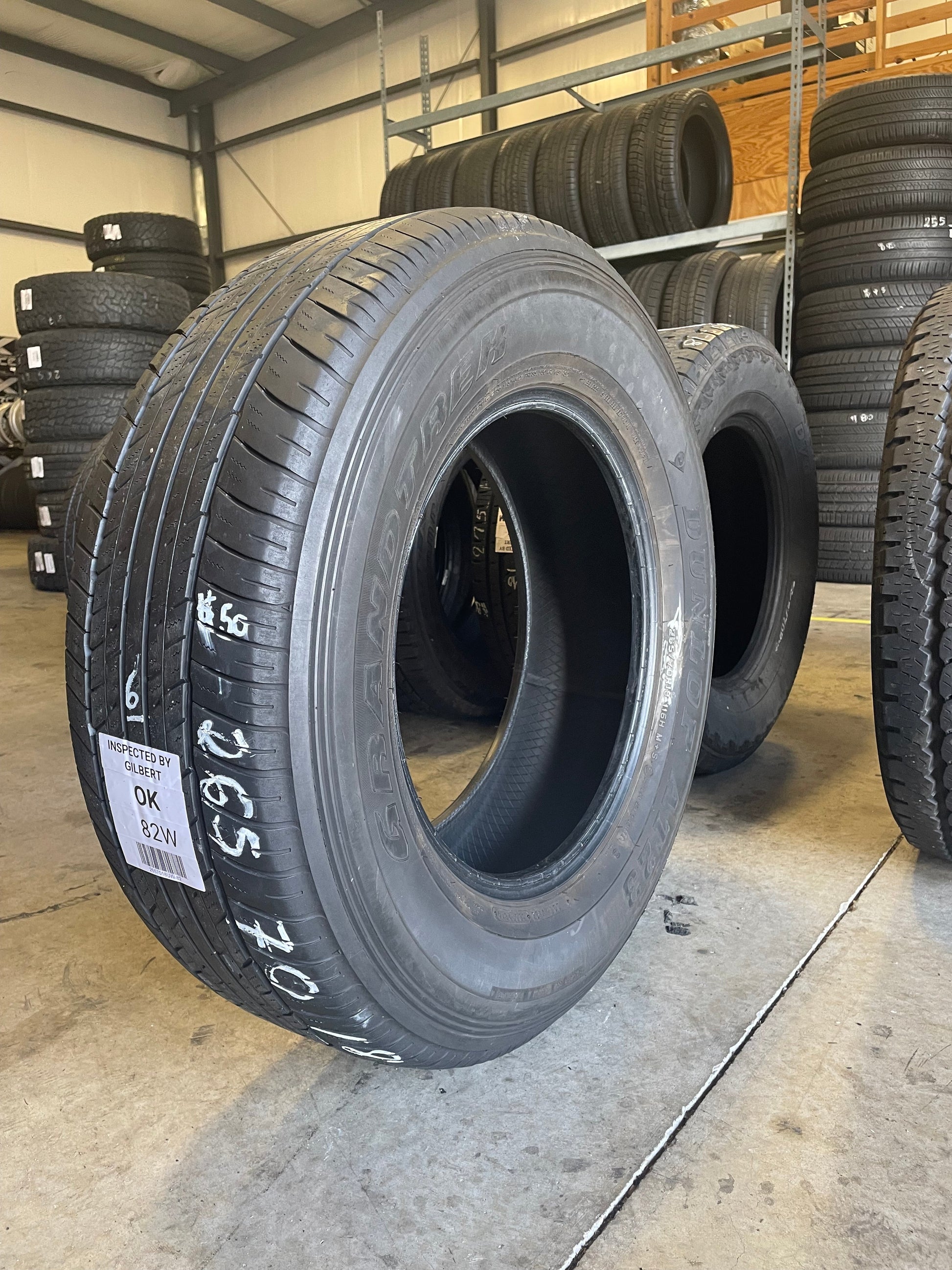 SINGLE 265/70R18 Dunlop Grandtrek AT23 116 H SL - Used Tires