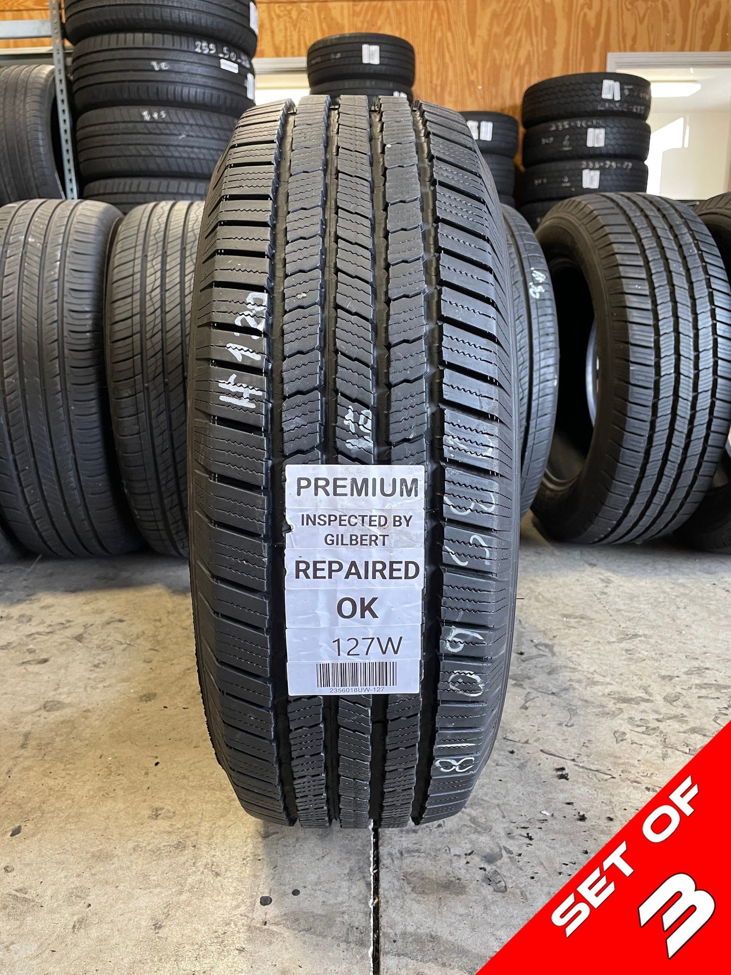 SET OF 3 235/60R18 Michelin Defender LTX M/S 107 H XL - Premium Used Tires