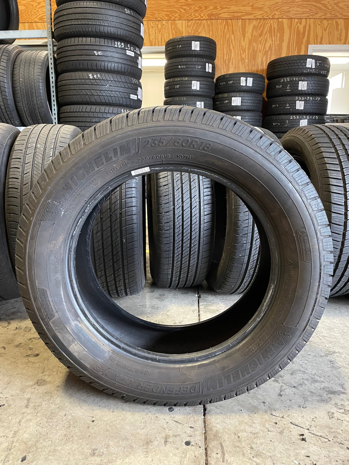 SET OF 3 235/60R18 Michelin Defender LTX M/S 107 H XL - Premium Used Tires