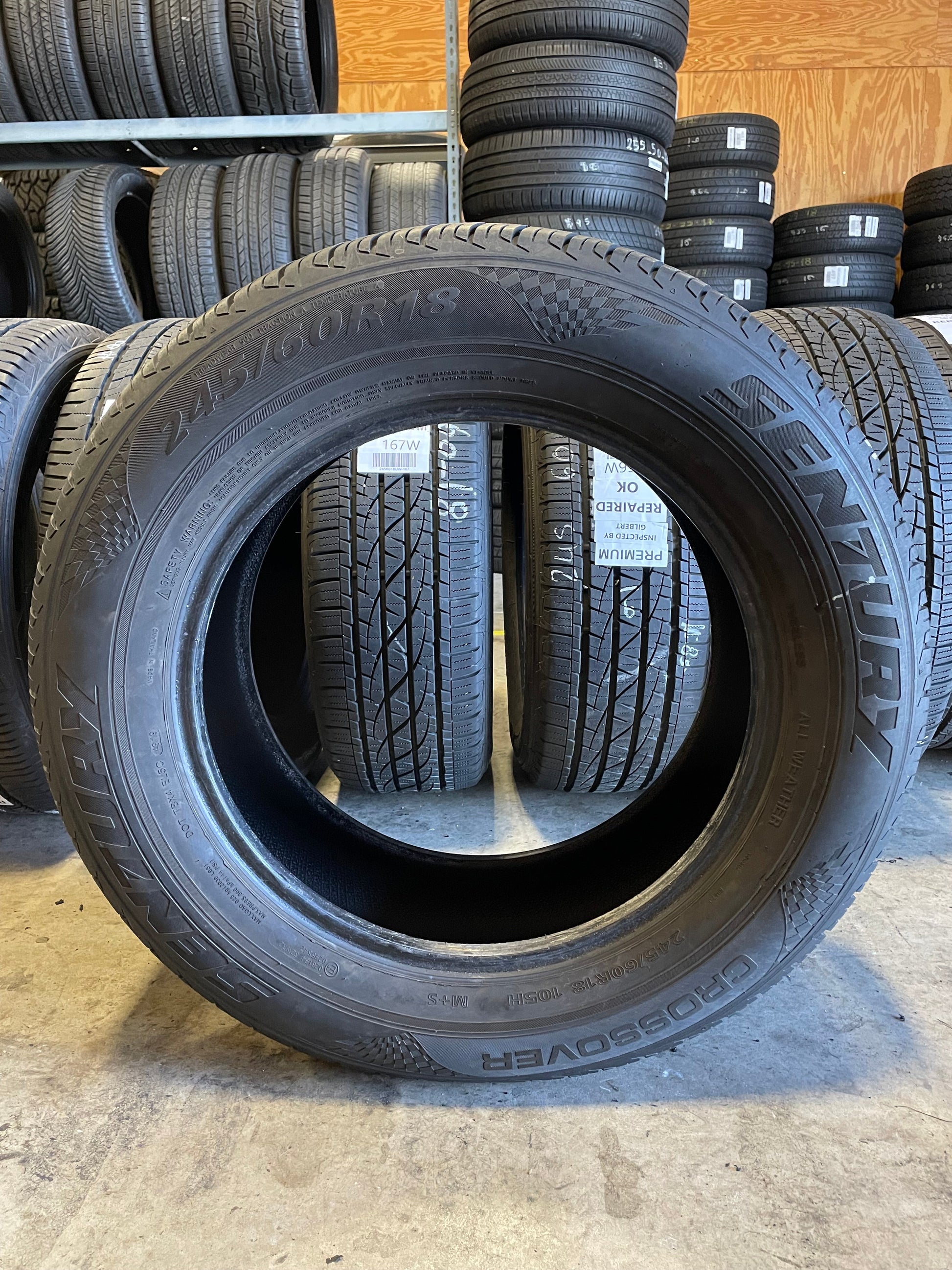 SET OF 3 245/60R18 Sentury Crossover 105 H SL - Premium Used Tires