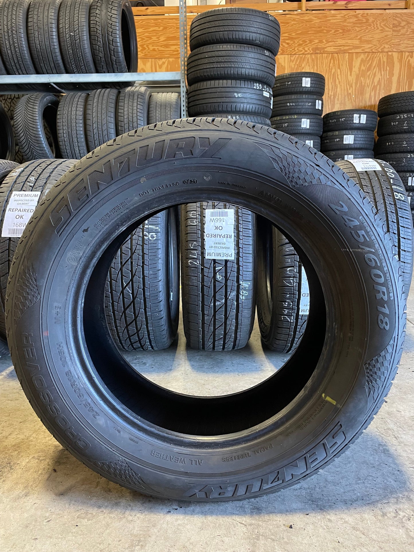 SET OF 3 245/60R18 Sentury Crossover 105 H SL - Premium Used Tires
