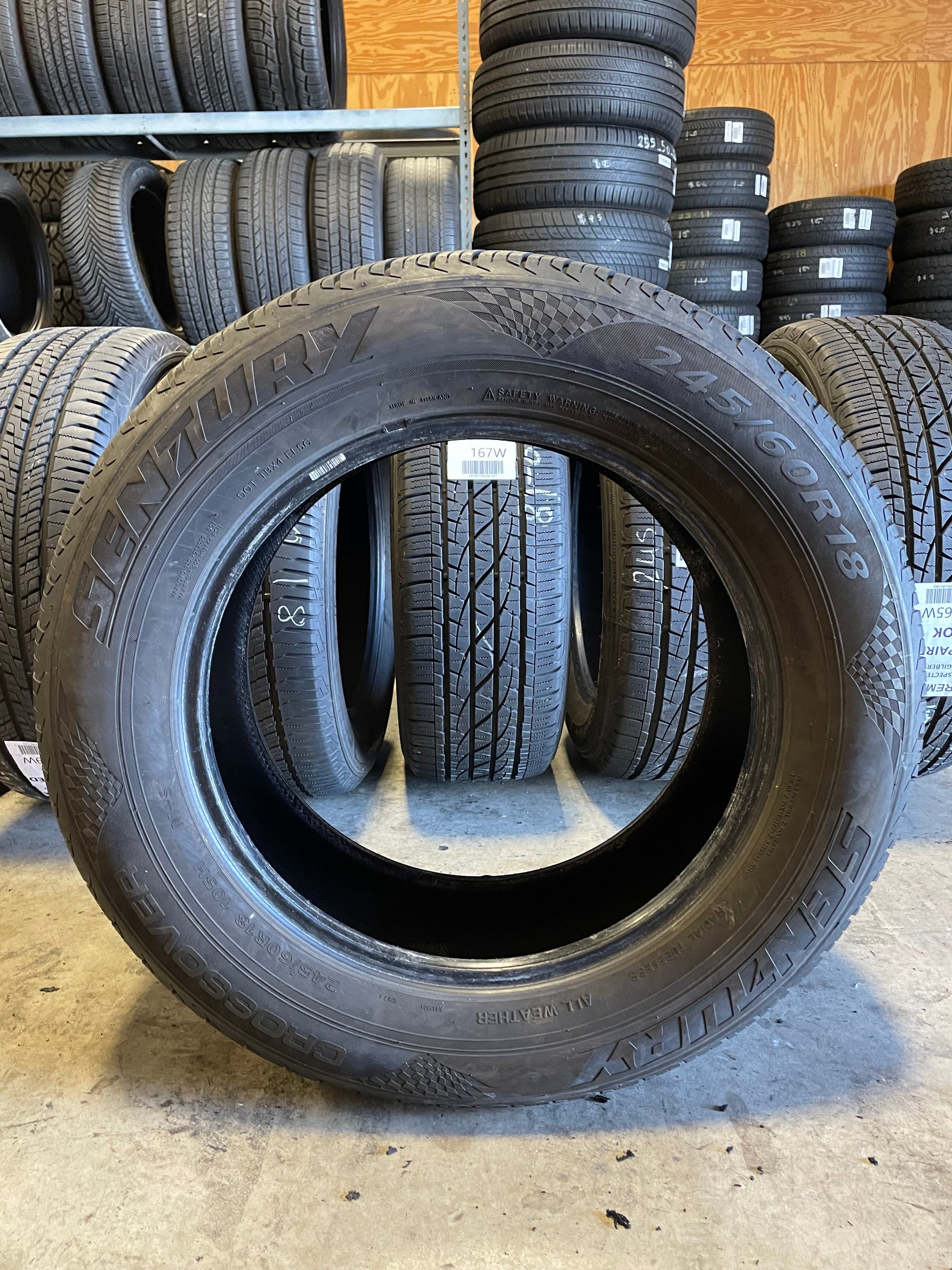 SET OF 3 245/60R18 Sentury Crossover 105 H SL - Premium Used Tires