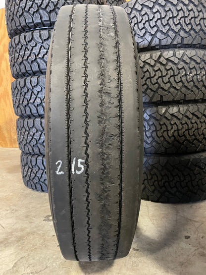 SET OF 6 11R24.5 DAYTON D520S/Regroovable - Case Perfect Condition 146/143L G - Used Tires