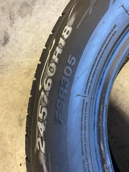 SET OF 2 245/60R18 Fortune Tormenta H/T 105 H SL - Premium Used Tires