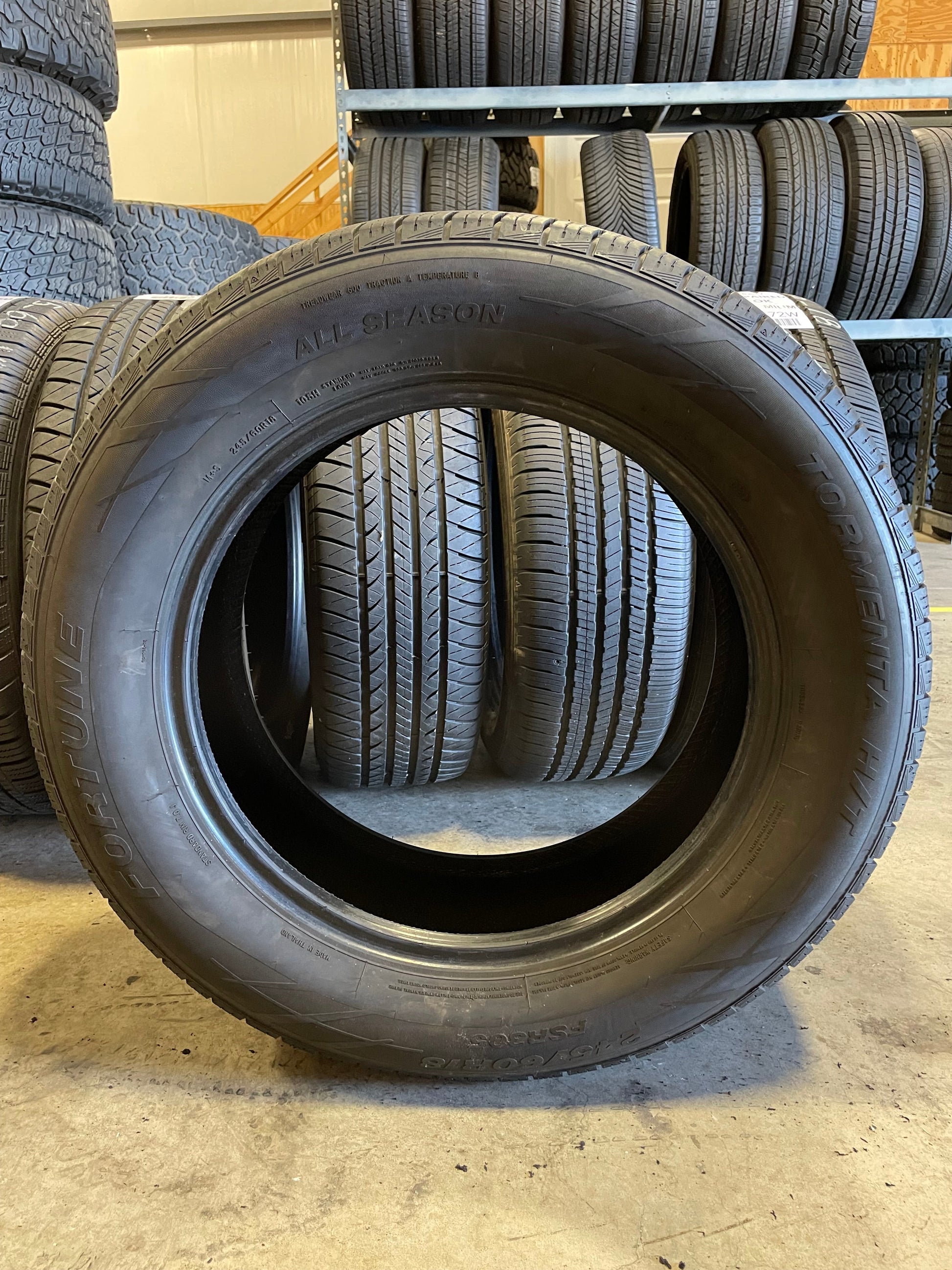 SET OF 2 245/60R18 Fortune Tormenta H/T 105 H SL - Premium Used Tires