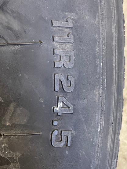 SET OF 6 11R24.5 DAYTON D520S/Regroovable - Case Perfect Condition 146/143L G - Used Tires