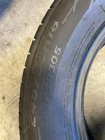 SET OF 2 245/60R18 Fortune Tormenta H/T 105 H SL - Premium Used Tires