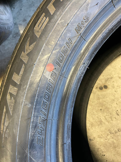 SET OF 2 245/60R18 Falken Ziex ZE001A A/S 105 H SL - Premium Used Tires