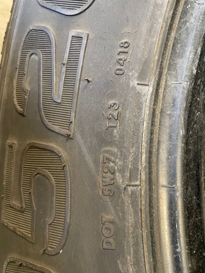 SET OF 6 11R24.5 DAYTON D520S/Regroovable - Case Perfect Condition 146/143L G - Used Tires