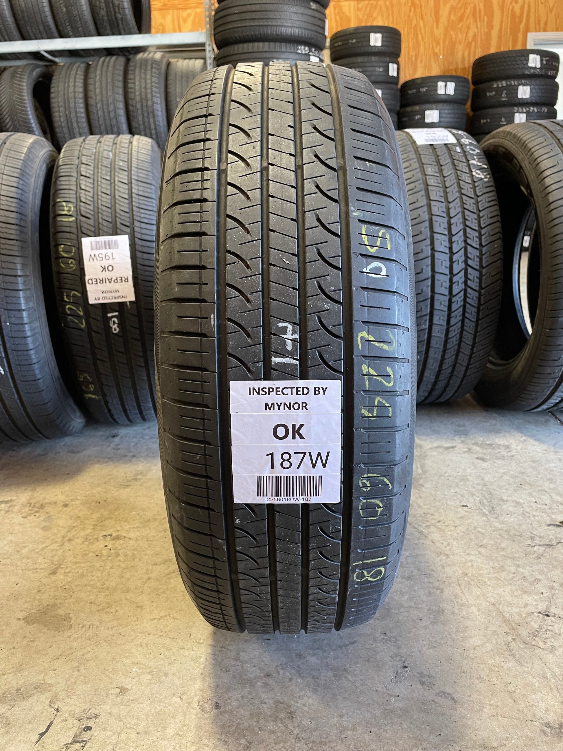 SET OF 3 225/60R18 Yokohama Avid GT 100 H SL - Used Tires