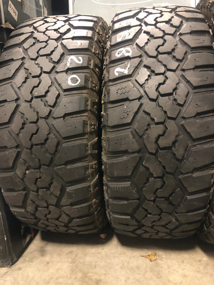 SET OF 2 285/60R20LT KANATI TRAIL HOG A/T 125/122Q E - Used Tires