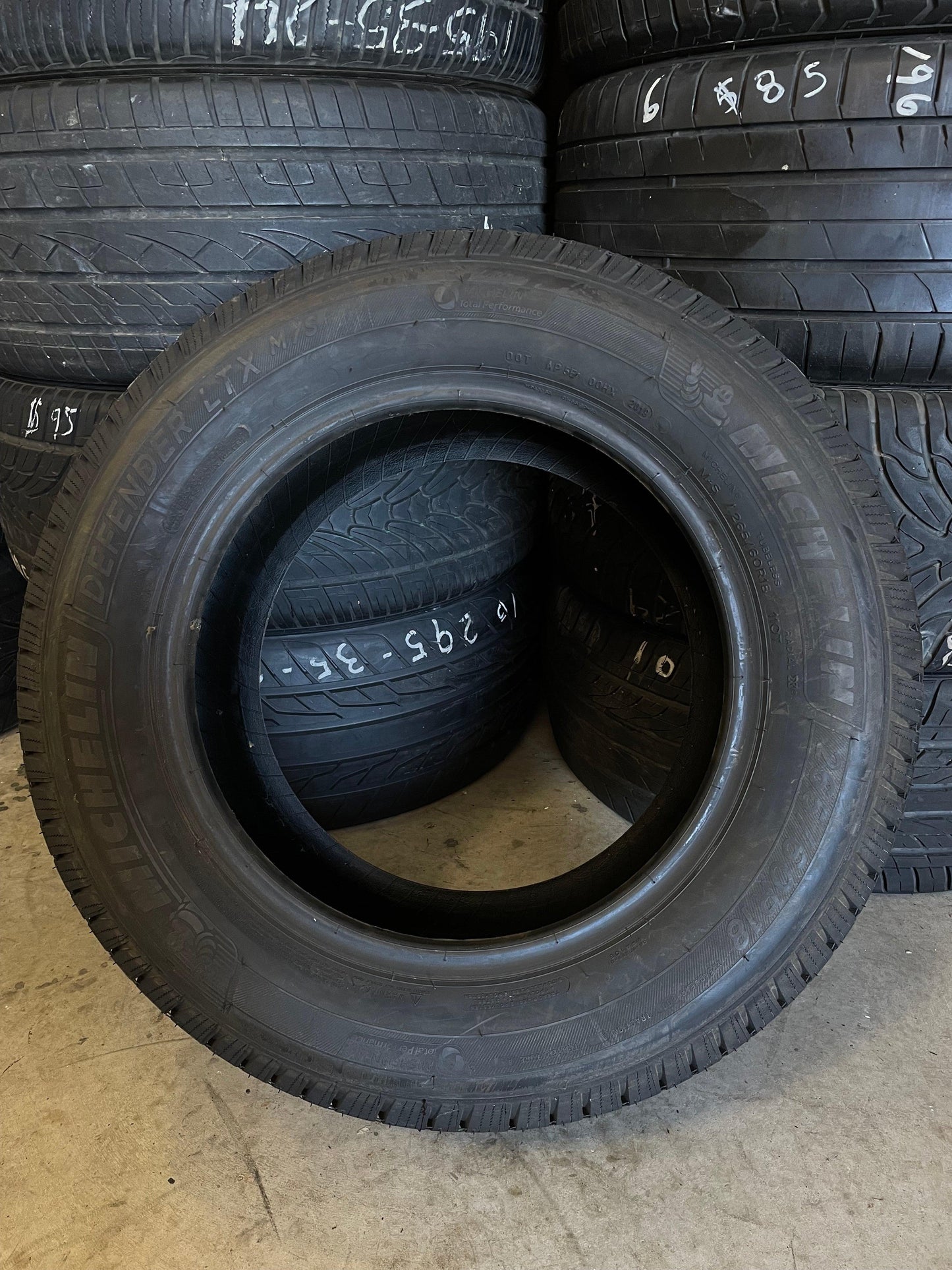 SET OF 2 265/60R18 Michelin Defender LTX M/S 110T XL - Used Tires