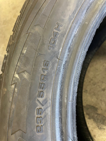 SINGLE 235/55R18 Goodyear Ultra grip 104 H XL - Used Tires