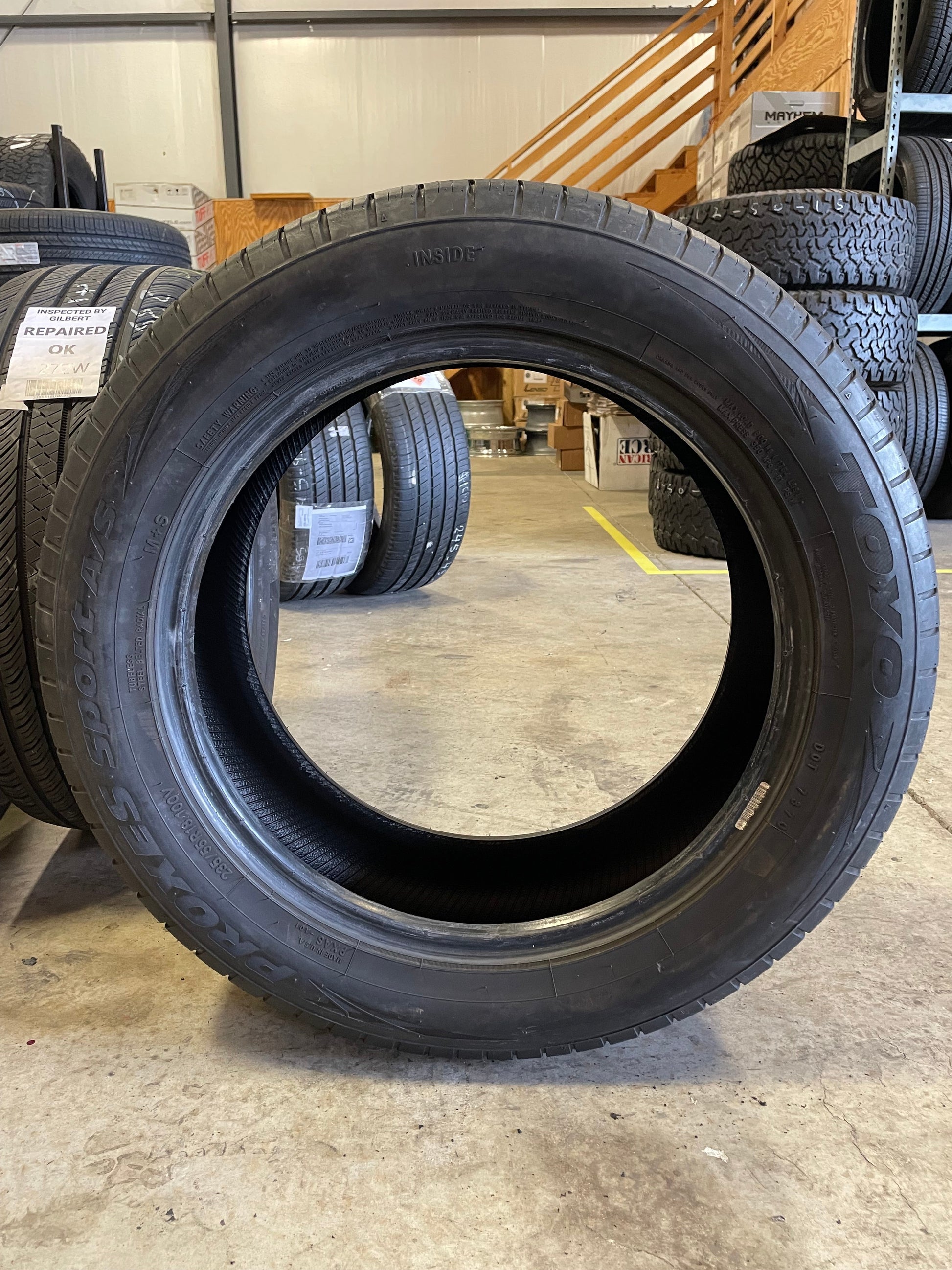 SINGLE 235/55R18 Toyo Proxes Sport A/S 100 V SL - Used Tires