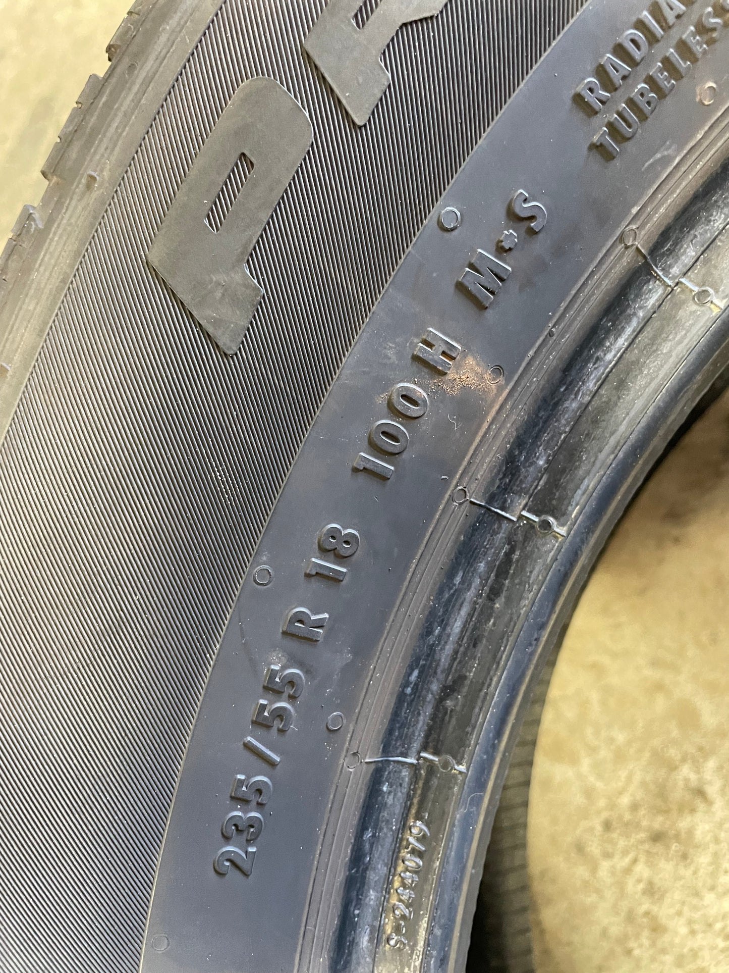 SINGLE 235/55R18 Continental ProContact TX 100H SL - Used Tires