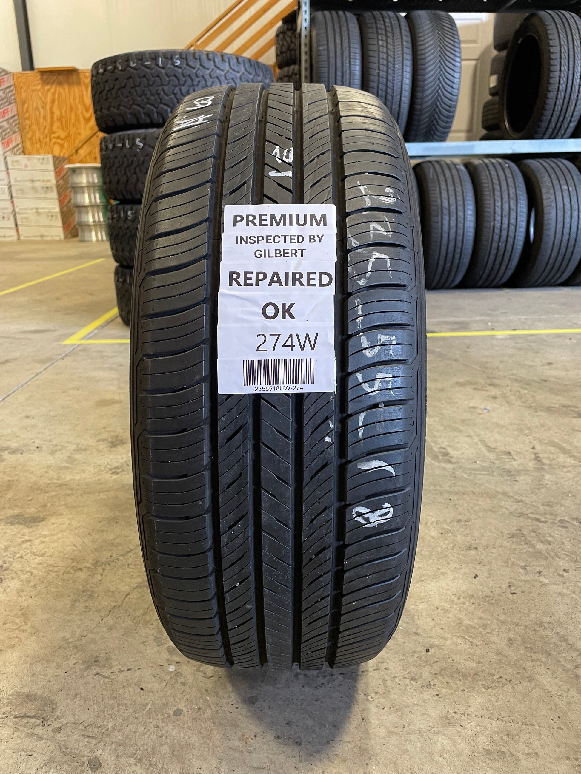 SINGLE 235/55R18 Kumho Crugen HP71 104 V XL - Premium Used Tires