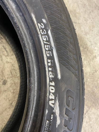 SINGLE 235/55R18 Kumho Crugen HP71 104 V XL - Premium Used Tires