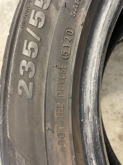 SINGLE 235/55R18 Kumho Crugen HP71 104 V XL - Premium Used Tires