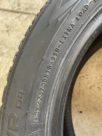SINGLE 225/50R18 Nokian WR d4 99 H XL - Used Tires