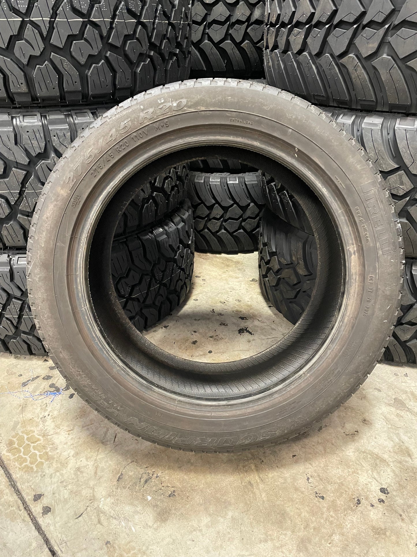 SINGLE 275/45R20 Pirelli Scorpion Verde All Season 110 V XL - Used Tires