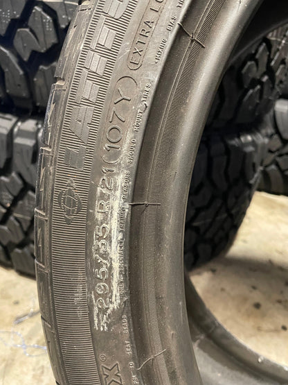 SET OF 2 295/35R21 Michelin Latitude Sport 107 Y XL - Used Tires