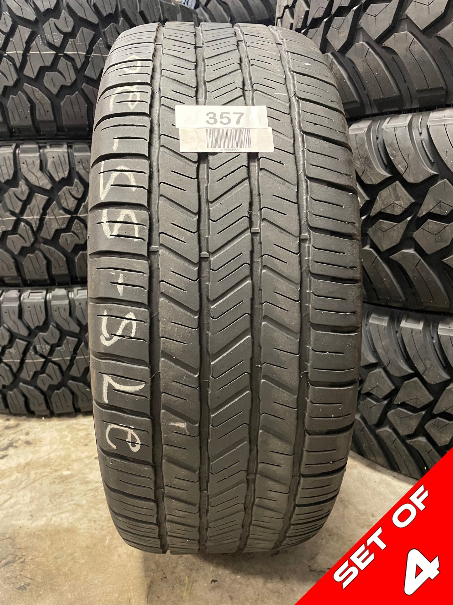 SET OF 4 275/55R20 Goodyear Eagle LS-2 111S SL - Used Tires