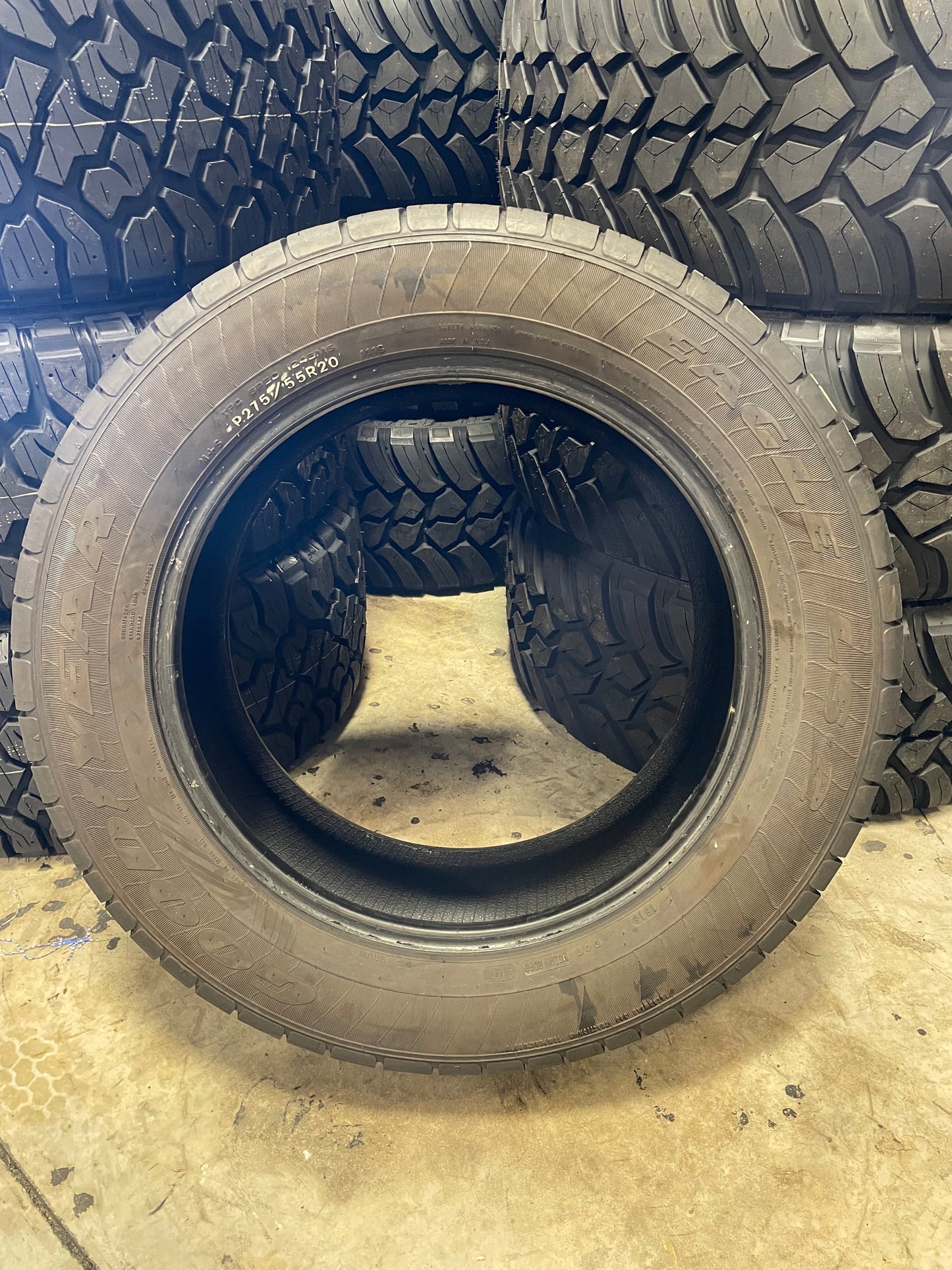 SET OF 4 275/55R20 Goodyear Eagle LS-2 111S SL - Used Tires