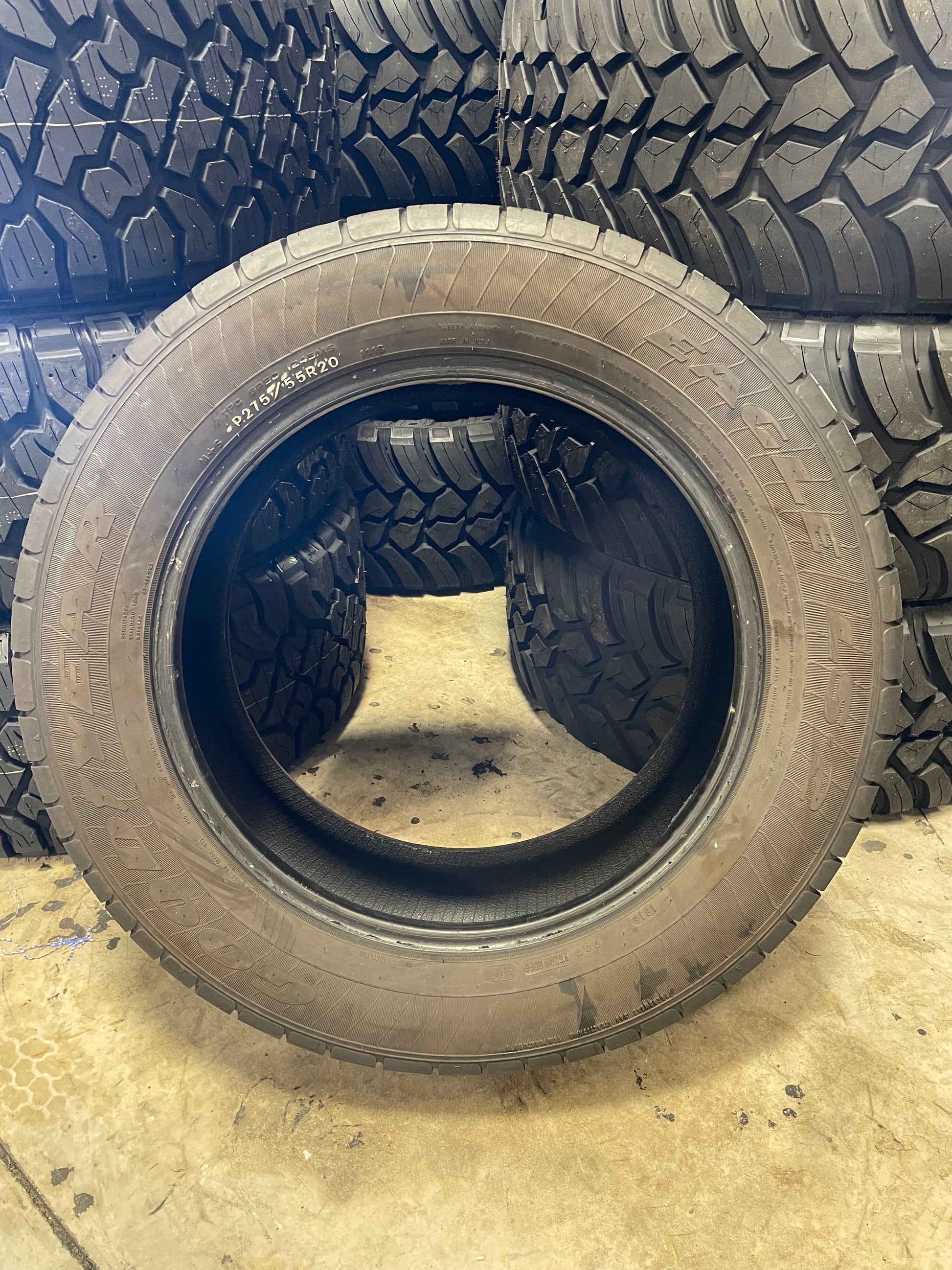 SET OF 4 275/55R20 Goodyear Eagle LS-2 111S SL - Used Tires