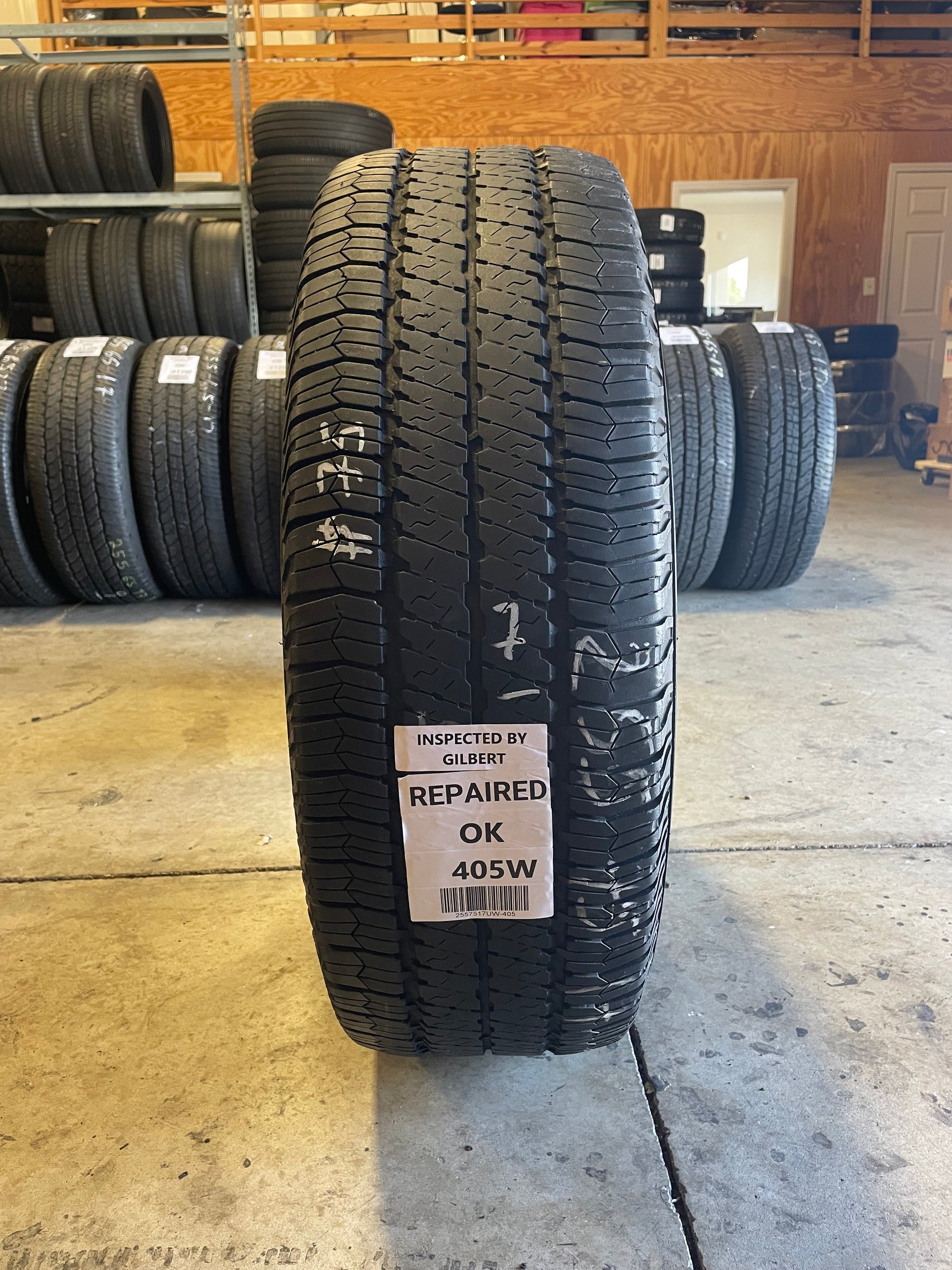 SINGLE 255/75R17 Goodyear Wrangler SR-A 113 S SL - Used Tires