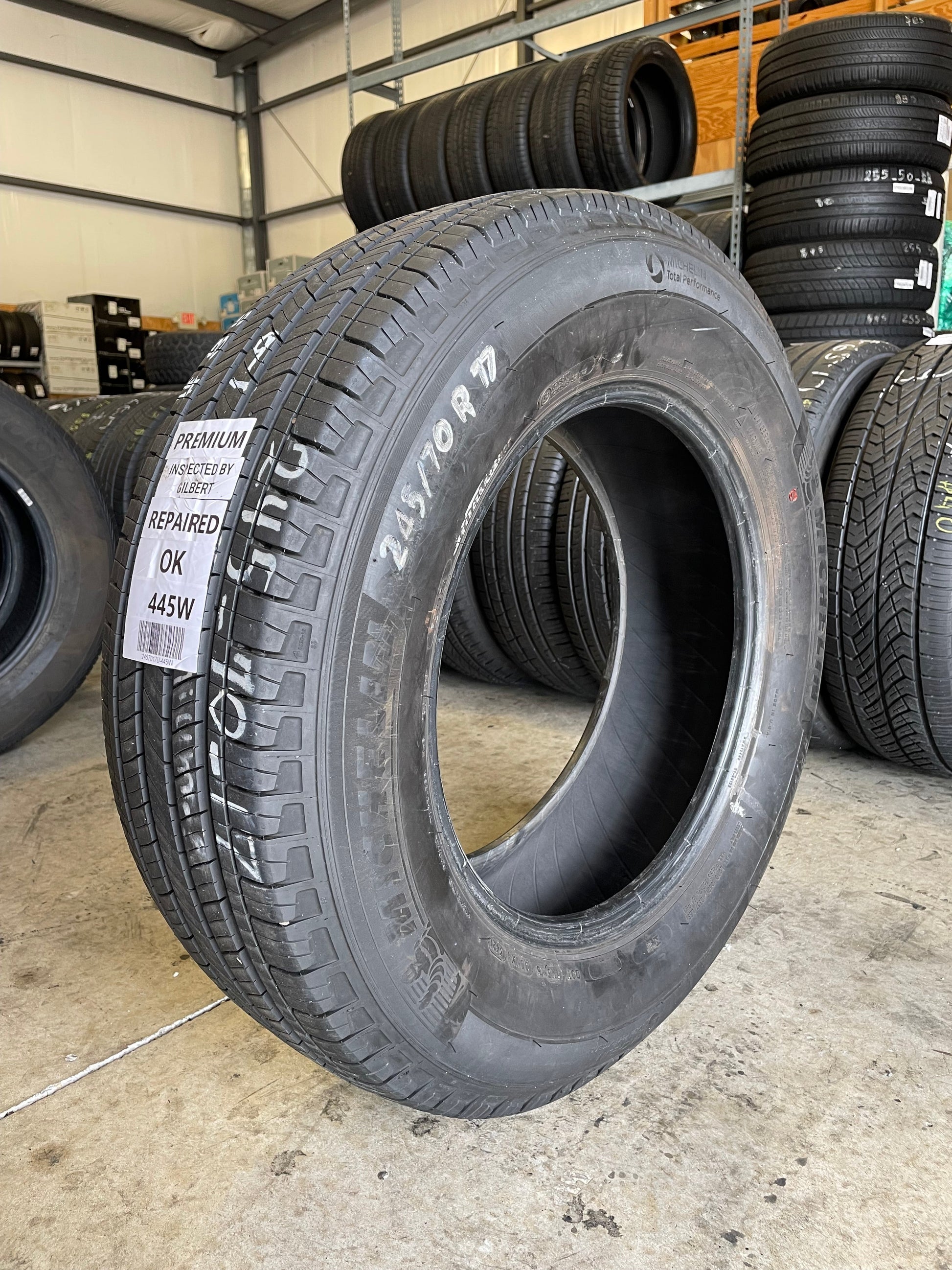 SINGLE 245/70R17 Michelin Primacy LTX 110 T SL - Premium Used Tires