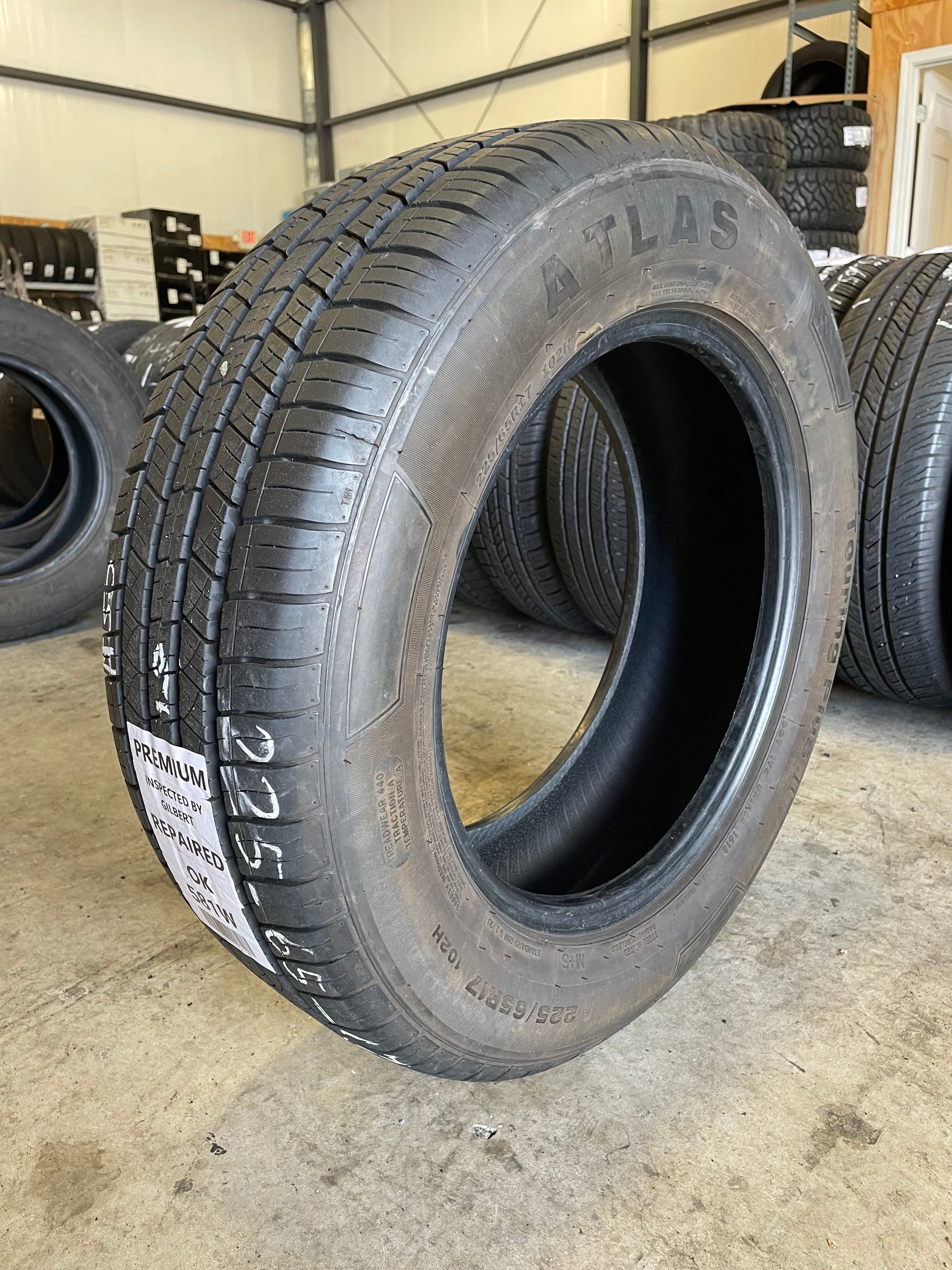 SINGLE 225/65R17 Atlas Touring Plus 2 102 H SL - Premium Used Tires