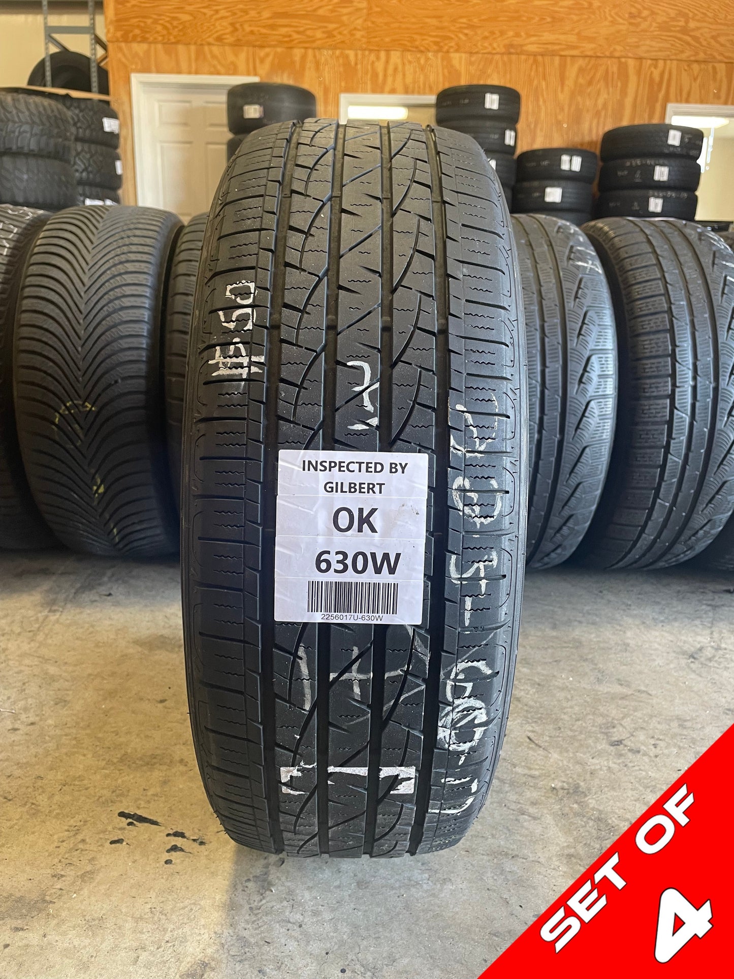 SET OF 4 225/60R17 Firestone Destination LE3 99 T SL - Used Tires