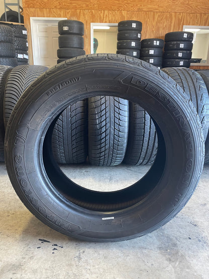 SET OF 4 225/60R17 Firestone Destination LE3 99 T SL - Used Tires